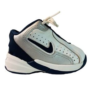 Nike Flight shoes size 5C navy gray silver toddler infant 040204 03/01/04 child